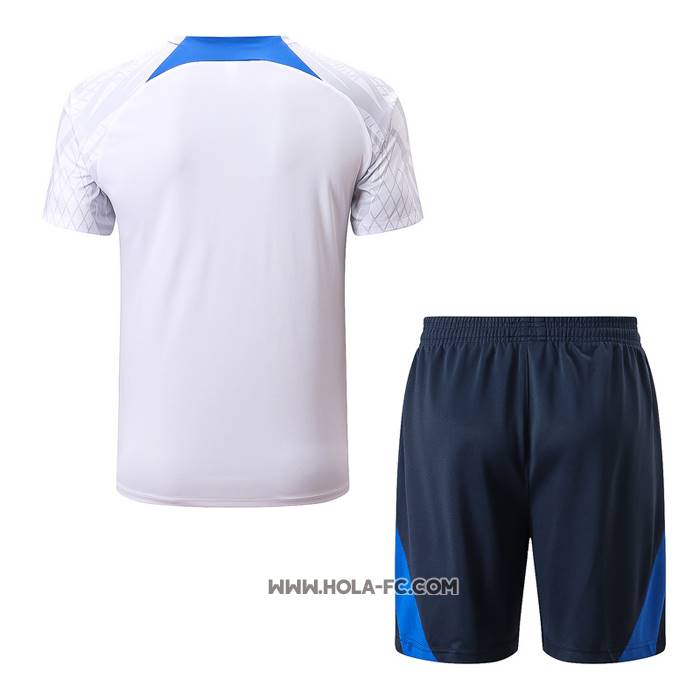 Chandal del Francia 2022-2023 Manga Corta Blanco - Pantalon Corto